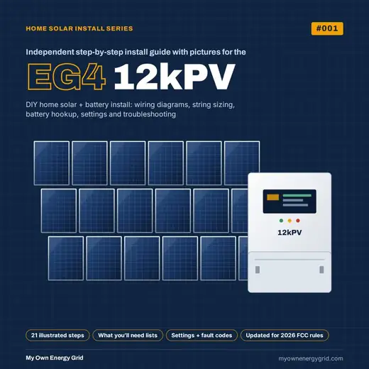Cover of the #001 · EG4 12kPV install guide